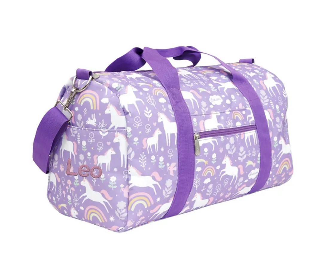 A Little Lovely Company Bolsa de Deporte Unicorn Dreams Personalizable^ Bolsas De Deporte