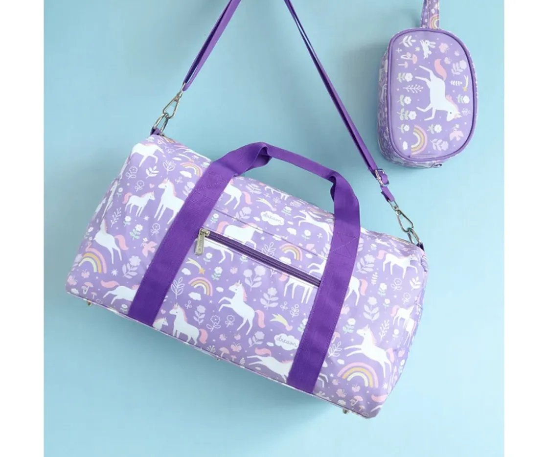 A Little Lovely Company Bolsa de Deporte Unicorn Dreams Personalizable^ Bolsas De Deporte
