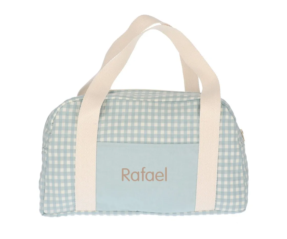 Cristina de Jos'h Bolsa Deporte Vichy Verde Personalizable^ Bolsas De Deporte