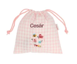 Tutete Textil Bolsa Merienda Bugs Personalizable