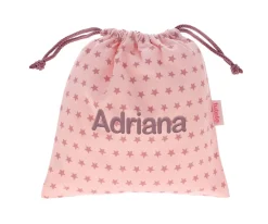 Tutete Textil Bolsa Merienda Lyra Rosa Personalizable