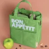 Helio Ferretti Bolsa Merienda Térmica Bon Appétit Verde Botella