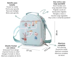 Tutete Bolsa Merienda Térmica 3D The Three Little Pigs Personalizable