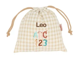 Tutete Textil Bolsa Merienda Vichy Funny Letters Personalizable