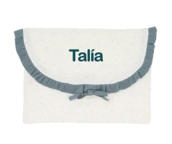 Cristina de Jos'h Bolsa para Muda Rainbow Dots Azul Personalizable^Niños Cambiadores Para Bebés