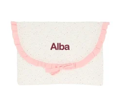 Cristina de Jos'h Bolsa para Muda Rainbow Dots Rosa Personalizable^Niños Cambiadores Para Bebés