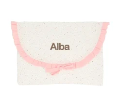 Cristina de Jos'h Bolsa para Muda Rainbow Dots Rosa Personalizable^Niños Cambiadores Para Bebés