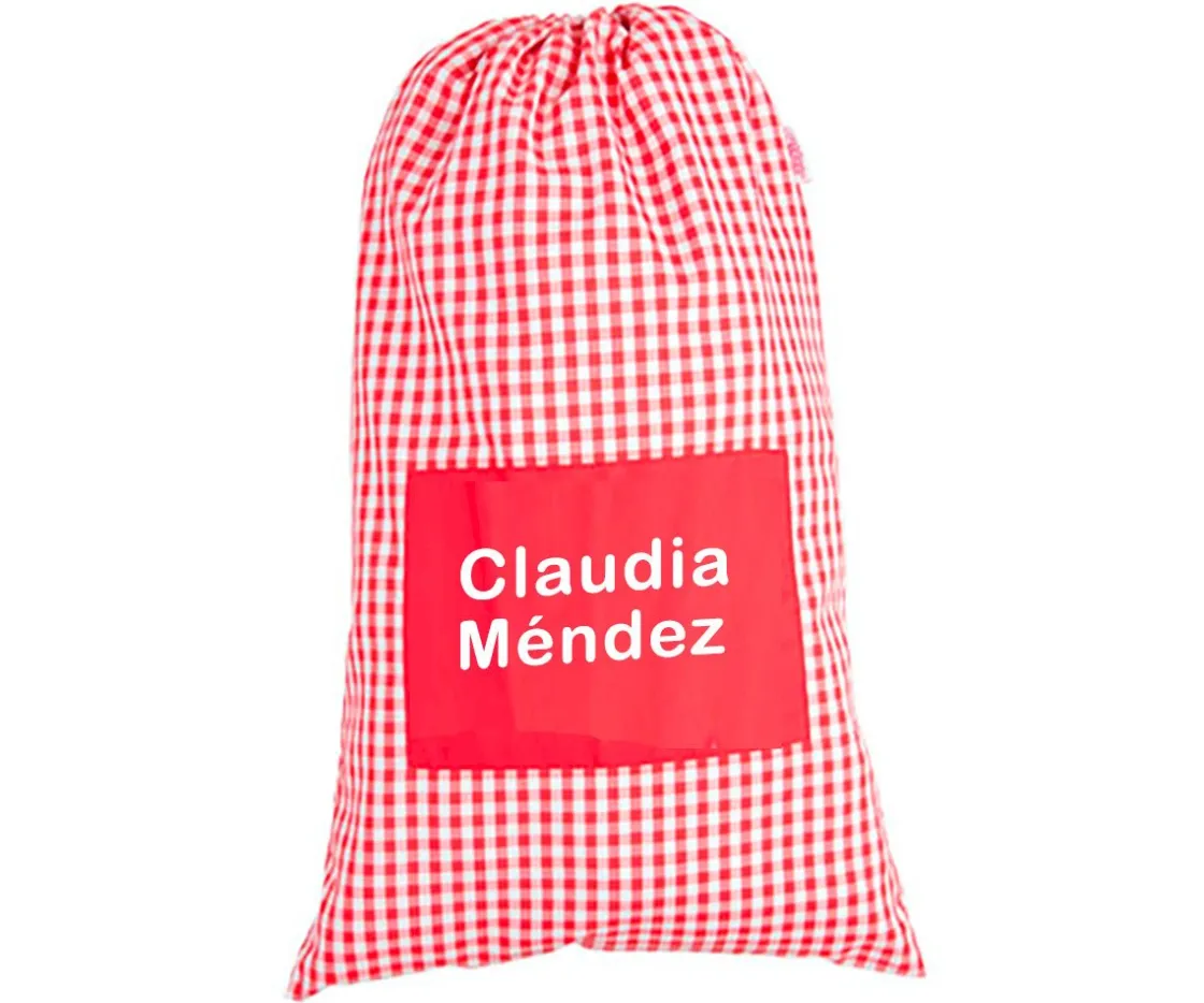Tutete Textil Bolsa para Muda Vichy Rojo Personalizable^Niños Cambiadores Para Bebés