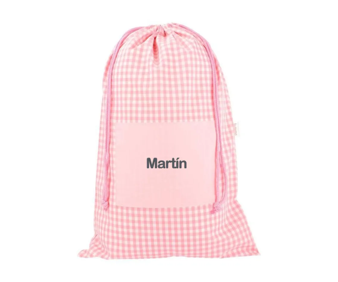 Tutete Textil Bolsa para Muda Vichy Rosa Personalizable^Niños Cambiadores Para Bebés