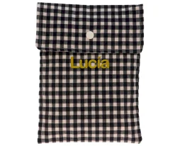 Cristina de Jos'h Bolsa para Pañales Vichy Negro Personalizable^Niños Cambiadores Para Bebés