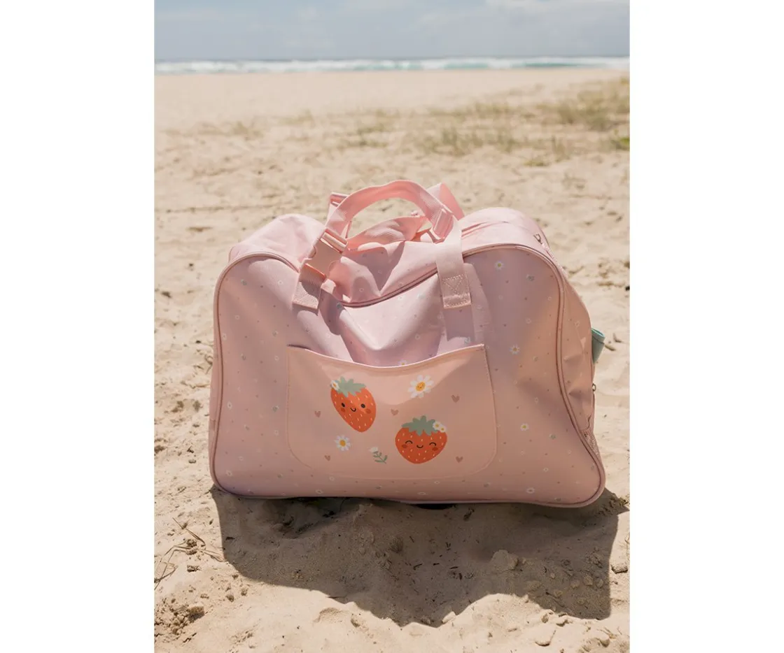 Monnëka Bolso de Playa con Rejilla Strawberries Personalizable