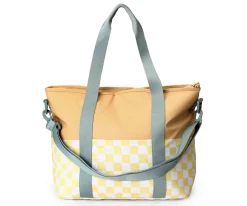 Monnëka Bolso Nevera Stripes Yellow Chess