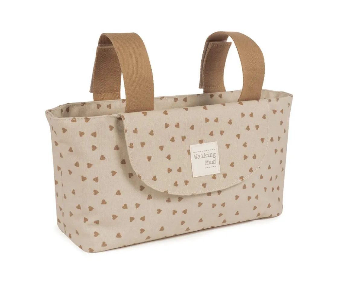 Walking Mum Bolso Organizador Corazones Poppy Canela^Niños Bolsos Carro Bebé