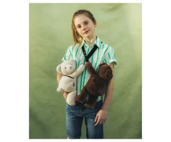 Niños Doudou et Compagnie Bolso Osito de Peluche Marrón 30cm