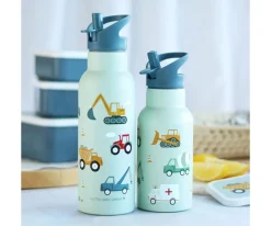 A Little Lovely Company Botella Acero 500 ml vehicles^ Botellas De Acero