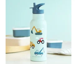 A Little Lovely Company Botella Acero 500 ml vehicles^ Botellas De Acero