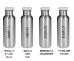 Tutete Botella Acero con Funda Fantastic Girl Personalizable 350ml^ Colecciones Vuelta Al Cole