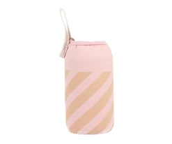 Monnëka Botella Acero con Funda Stripes Pink Personalizable 500ml