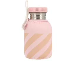 Monnëka Botella Acero con Funda Stripes Pink Personalizable 350ml^ Botellas De Acero