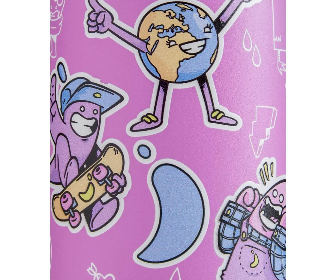 Chilly’s Bottles Botella Acero Inoxidable Kids Crew Lila 350 ml^ Botellas De Acero