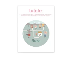 Mepal Botella Campus Flip-Up Personalizada Cool Mint 500ml The Three Little Pigs^ Colecciones Vuelta Al Cole