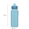 Mepal Botella Campus Pop-Up Cool Blue 400ml^ Botellas De Plástico