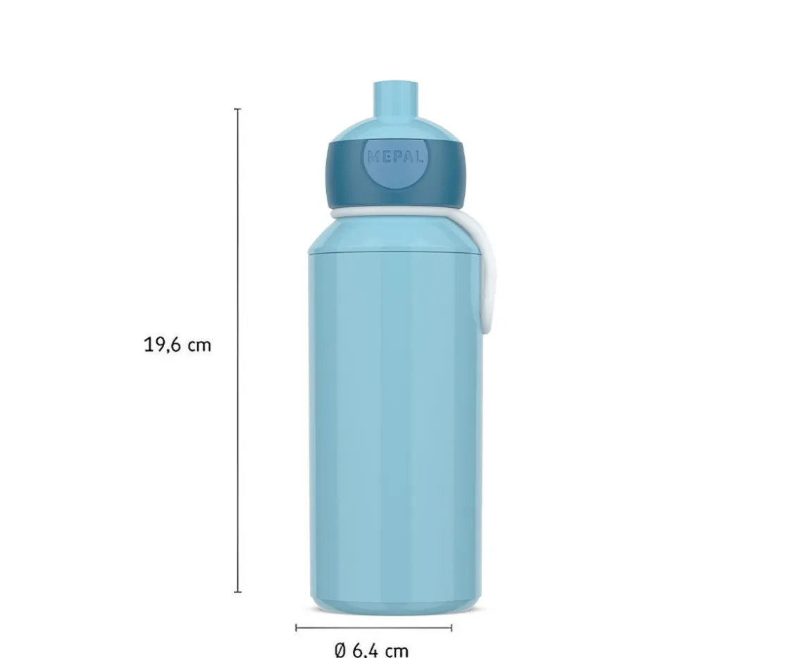 Mepal Botella Campus Pop-Up Cool Blue 400ml^ Botellas De Plástico