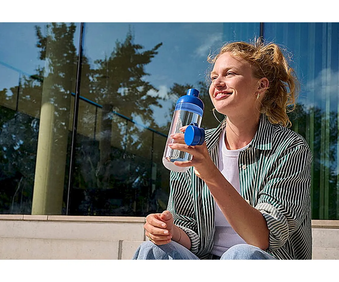 Mepal Botella de Agua Vita Vivid Blue 500ml^ Botellas De Plástico