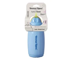 Tommee tippee Botella Isotérmica Antigoteo con Pajita Azul Pastel 266ml^ Botellas De Plástico