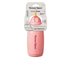 Tommee tippee Botella Isotérmica Antigoteo con Pajita Rosa Pastel 266ml^ Botellas De Plástico
