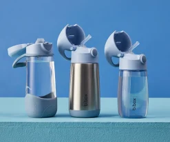 b.box Botella Junior con Pajita 380ml Chill Out^ Botellas De Plástico