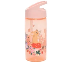 Petit Monkey Botella Plástico con Pajita Animals Picnic Personalizable