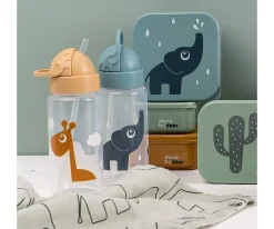 Done by Deer Botella Plástico con Pajita Lalee Sand^ Botellas De Plástico