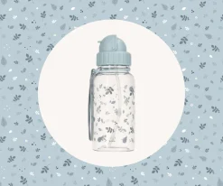 Tutete Botella Plástico Leaves Blue Personalizable^ Colecciones Vuelta Al Cole