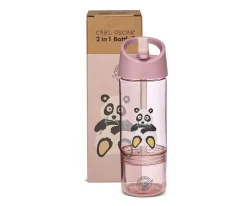 Carl Oscar Botella Tritán 2 en 1 Panda Pink^ Botellas De Plástico
