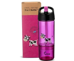 Carl Oscar Botella Tritán 2 en 1 Vaca Purple^ Botellas De Plástico