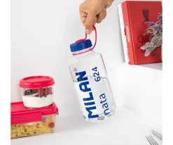 Milan Botella Tritán 1L Nata® 624 Transparente^ Botellas De Plástico