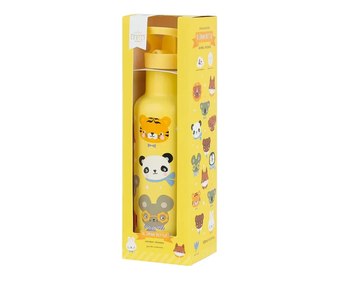 A Little Lovely Company Botella Térmica Acero Animal Friends 500ml