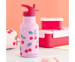 A Little Lovely Company Botella Térmica Acero Cherries 350ml