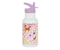 A Little Lovely Company Botella Térmica Acero Flower Garden 350ml^ Botellas De Acero