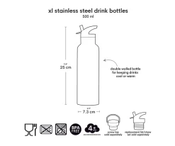 A Little Lovely Company Botella Térmica Acero Pirates 500ml