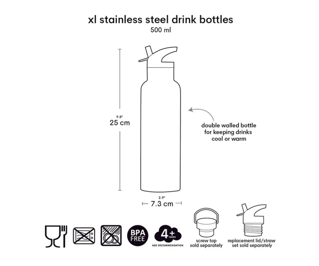 A Little Lovely Company Botella Térmica Acero Pirates 500ml