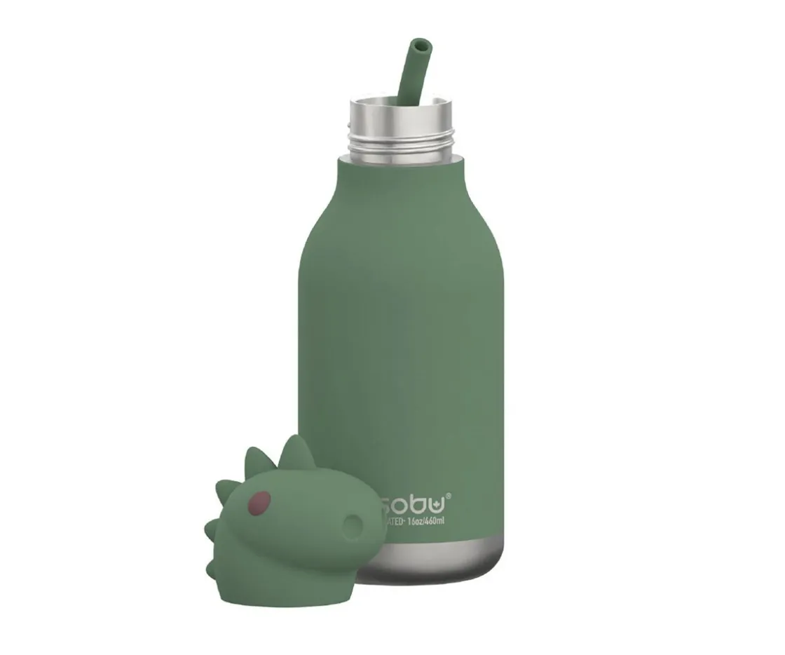 Asobu Botella Térmica Bestie Dinosaurio 460 ml