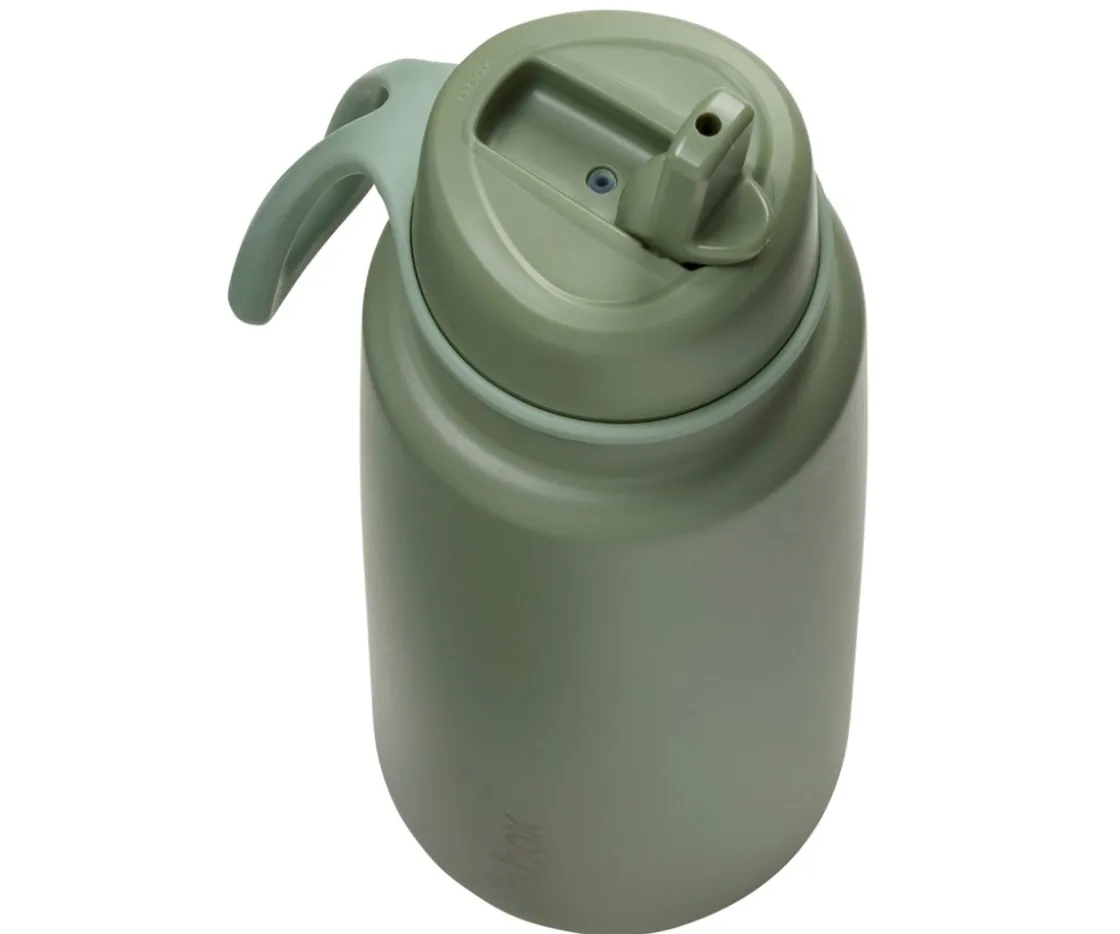b.box Botella Térmica con Boquilla Plegable y Asa 1L Olive