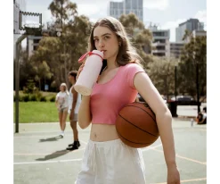 b.box Botella Térmica con Boquilla Plegable y Asa 1L Pink Paradise^ Regalos Para Madres