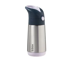 b.box Botella Térmica con Pajita 350 ml Indigo Rose