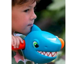 Niños Micro Cabeza Patinete Tiburon Azul