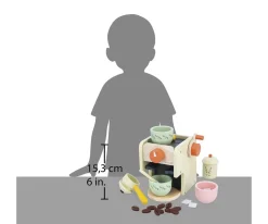 Niños Janod Cafetera de Madera Abuelita Alegre