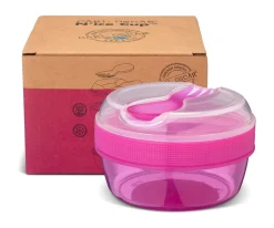 Carl Oscar Caja Almuerzo con Tapa Refrigerante N'ice Cup Purple