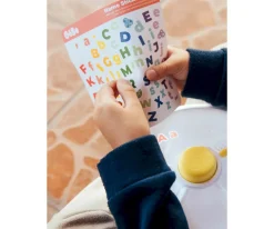 GöBe Caja Almuerzo Snack Spinner Flip, Correa de Mano y Hoja de Pegatinas Macaron Blue^ Cajas De Almuerzo